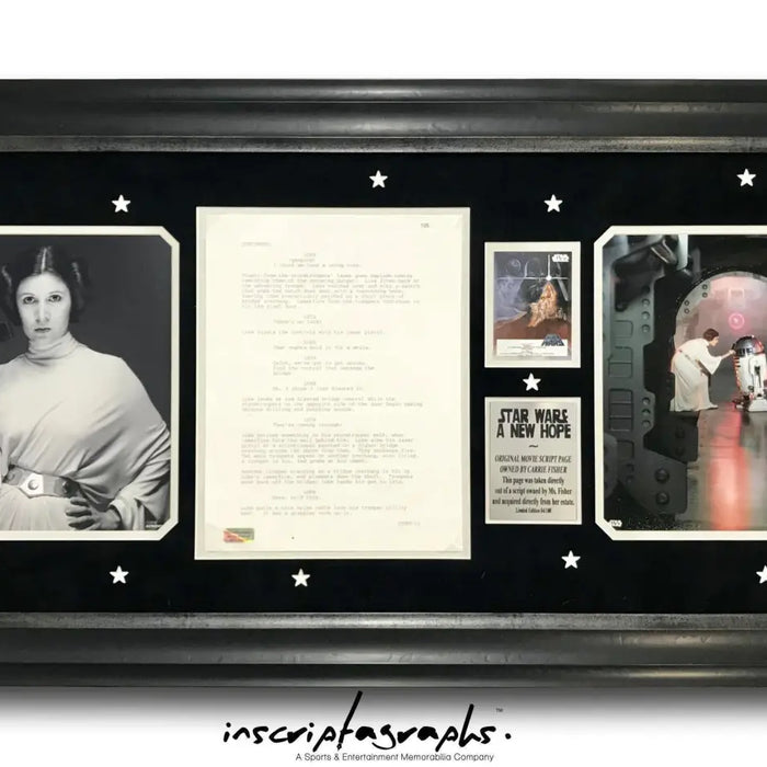 ORIGINAL STAR WARS MOVIE SCRIPT PAGES OWNED BY CARRIE FISHER TO BE SOLD ON MAY 4, 2018!