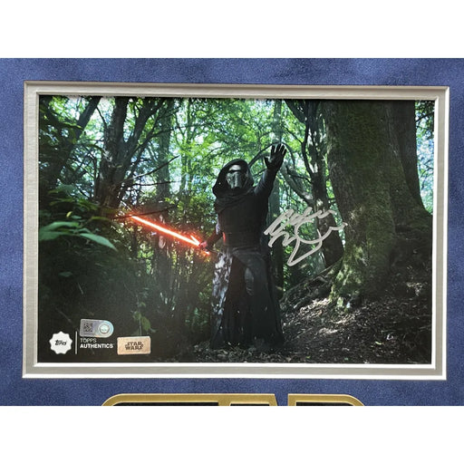 Adam Driver Autographed Kylo Ren Star Wars 8x10 Photo Framed Topps COA Signed
