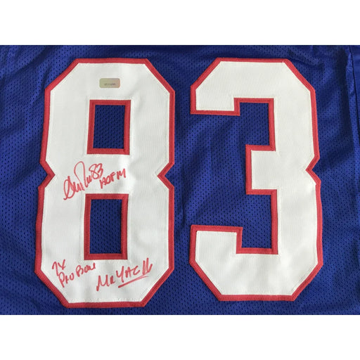 Andre Reed Signed Bills Jersey Inscribed X3 ’Mr. Yac HOF’ COA Autograph Buffalo