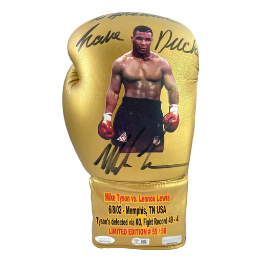 Mike Tyson Signed Vs. Glove *I Should Have Ducked* vs. Lennox Lewis (#55/58)