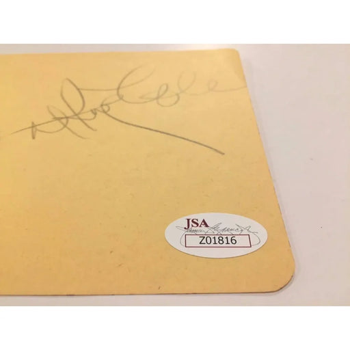 Nat King Cole Signed Album Page JSA COA Loa Authentic Cut Autograph Show D.1965
