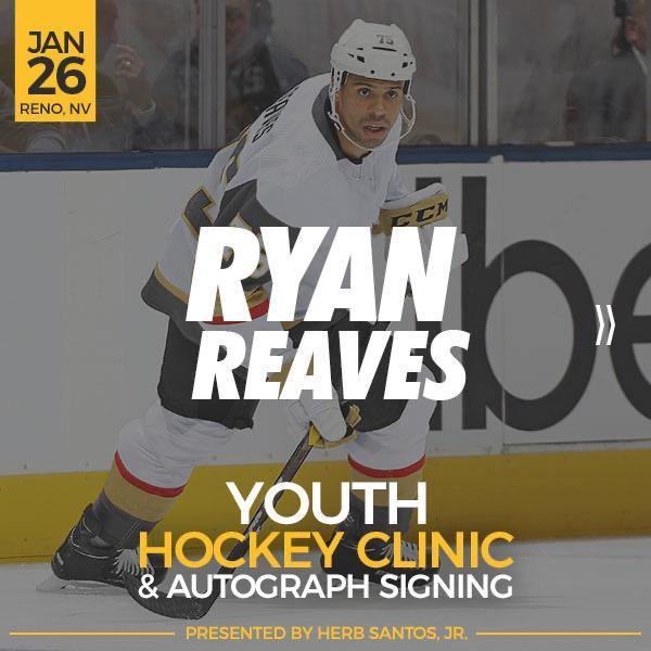 Ryan Reaves Events in Reno Nevada - Inscriptagraphs Memorabilia
