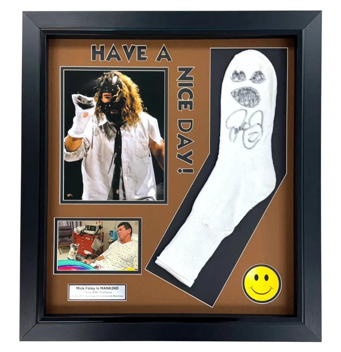 Mick Foley Mankind Autographed Exclusive WWE / WWF Memorabilia