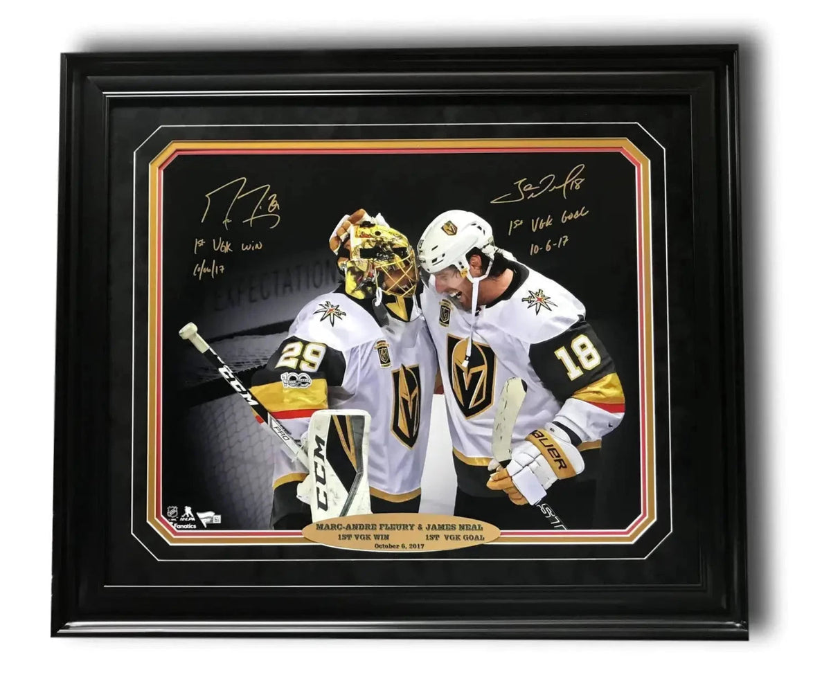 Framed Shea Theodore Vegas Golden Knights Autographed Gold