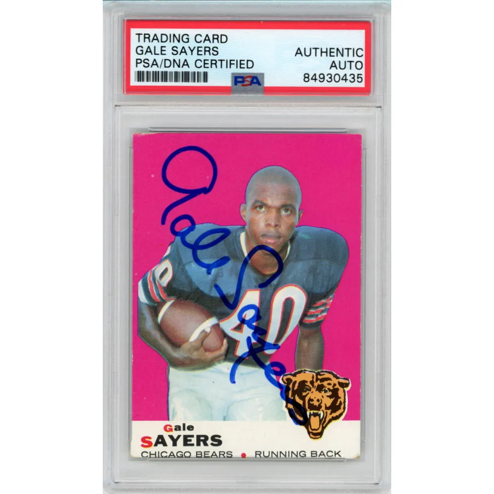 1969 Topps Gale Sayers Signed #51 PSA Authentic Autograph Chicago Bears