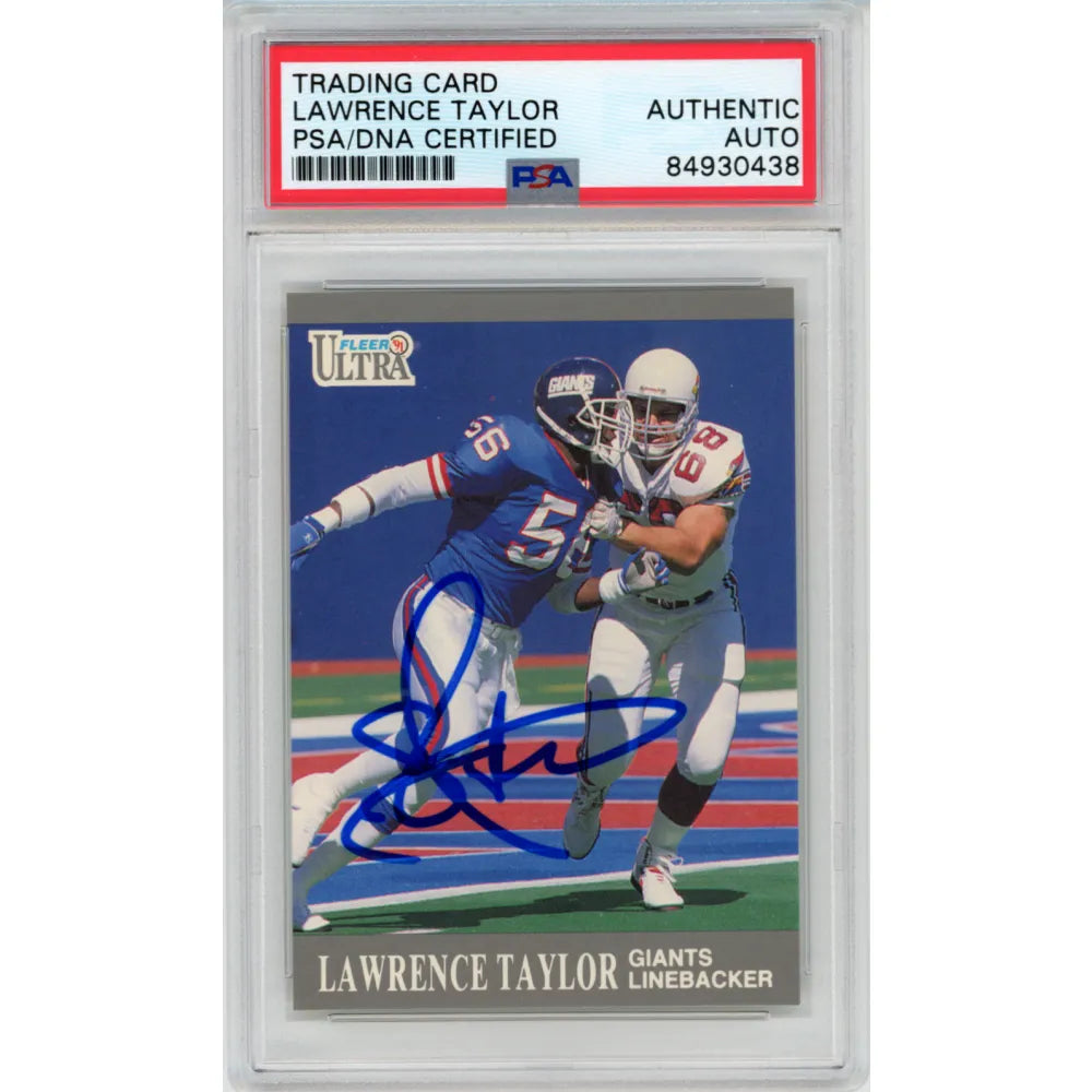 1991 Fleer Ultra Lawrence Taylor Signed PSA Authentic Autograph New York Giants