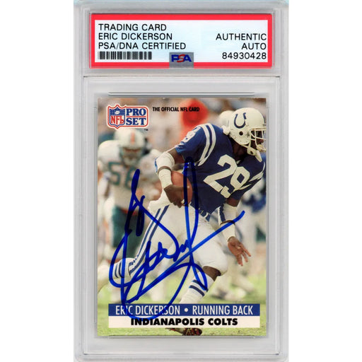 1991 Pro Set Erick Dickerson Signed PSA Authentic Autograph Indianapolis Colts