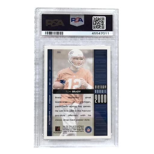 2000 Upper Deck Victory Tom Brady Rookie Card #326 PSA 10 RC Gem Mint Patriots