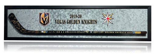 2019-2020 Vegas Golden Knights Team Signed Framed Hockey Stick JSA COA Autograph