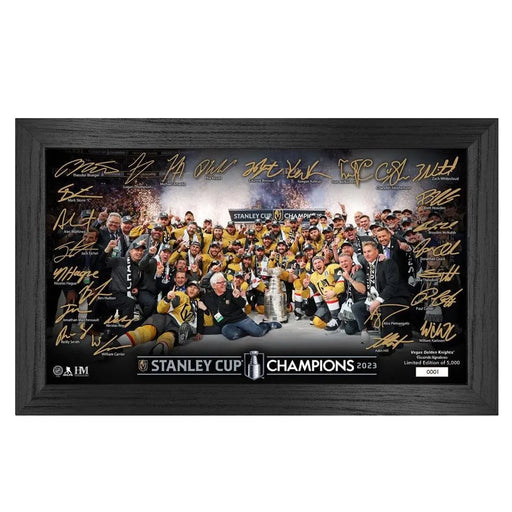 2023 Stanley Cup Champions Vegas Golden Knights Signature Pano Frame #D/5000
