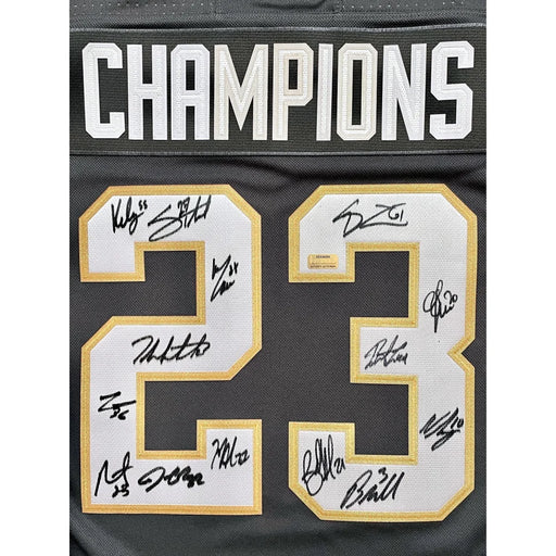 2023 Vegas Golden Knights Team Signed Stanley Cup Grey #D/10 Jersey IGM COA Autographed