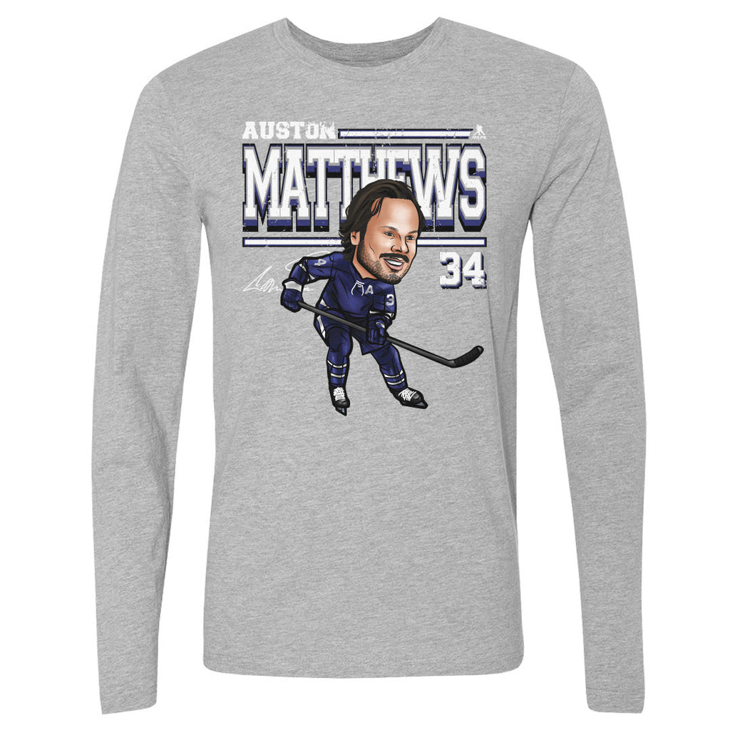 Auston Matthews Toronto Cartoon WHT