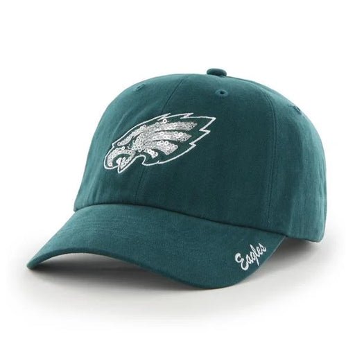 ’47 Brand Philadelphia Eagles Pacific Green Sparkle Clean Up Adjustable Women’s