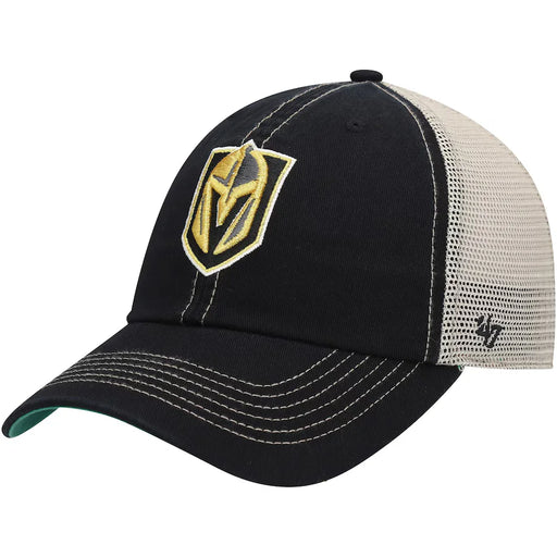 ’47 Brand Vegas Golden Knights Black Trawler Clean Up Trucker Men’s Snapback