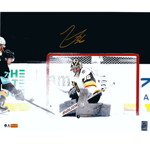 Logan Thompson Autographed Vegas Golden Knights 16x20 Photo IGM COA Signed VGK