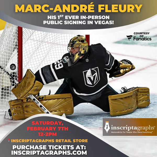 Marc-Andre Fleury Public Autograph Signing in Las Vegas - February 2026