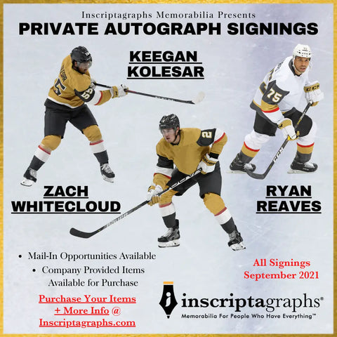 Zach Whitecloud autograph signing flyer with Inscriptagraphs! Order an autograph today!