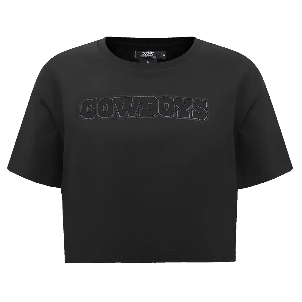 Women's Pro Standard Dallas Cowboys Neutral Boxy Tee Shirt - Black