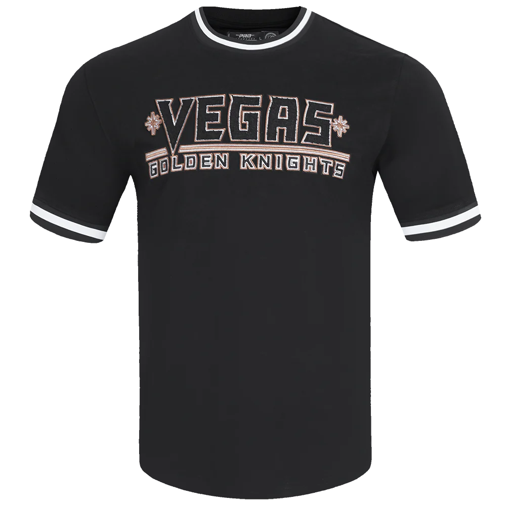 Men's Pro Standard Vegas Golden Knights Classic Chenille DK T-Shirt - Black