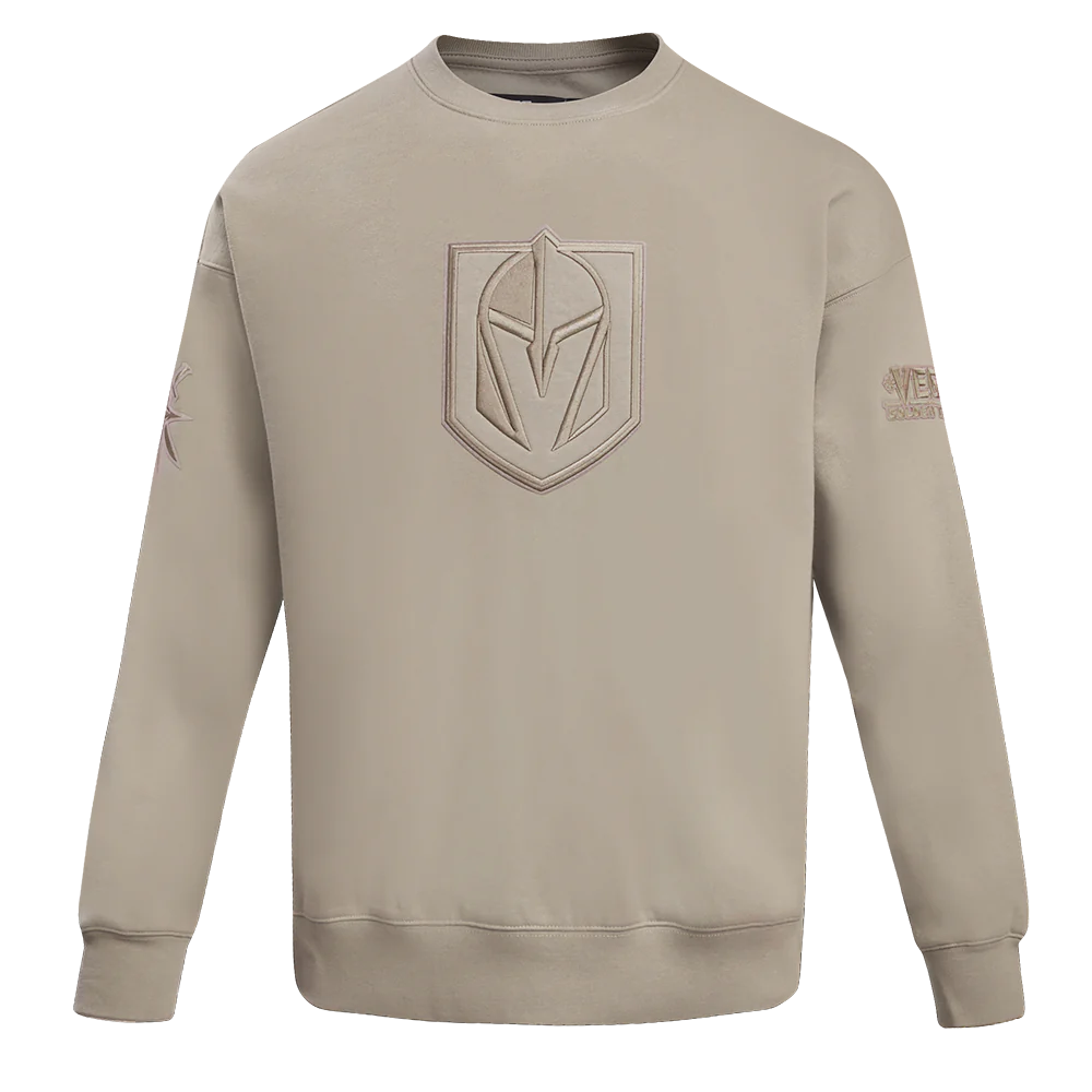 Pro Standard Vegas Golden Knights Neutral Drop Shoulder Fleece Crewneck