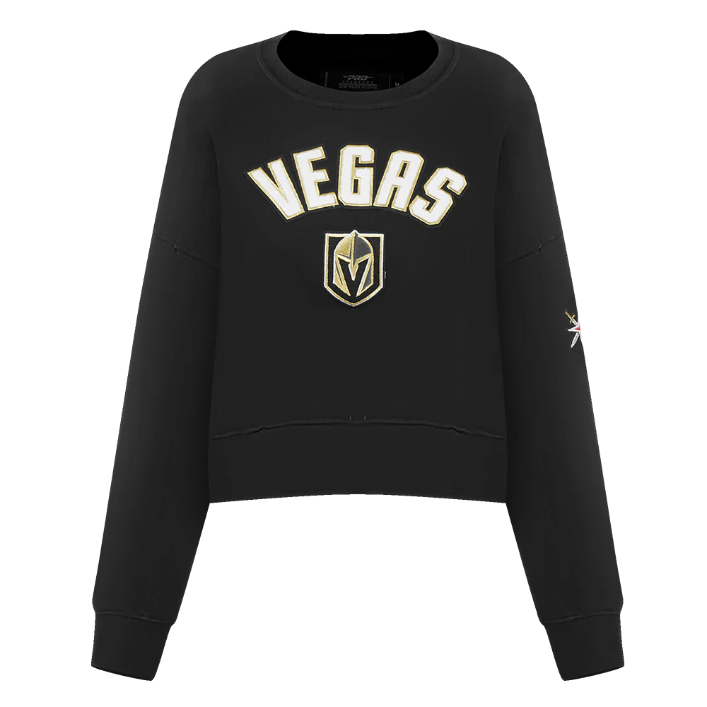 Women's Pro Standard Vegas Golden Knights Fleece Crewneck - Black