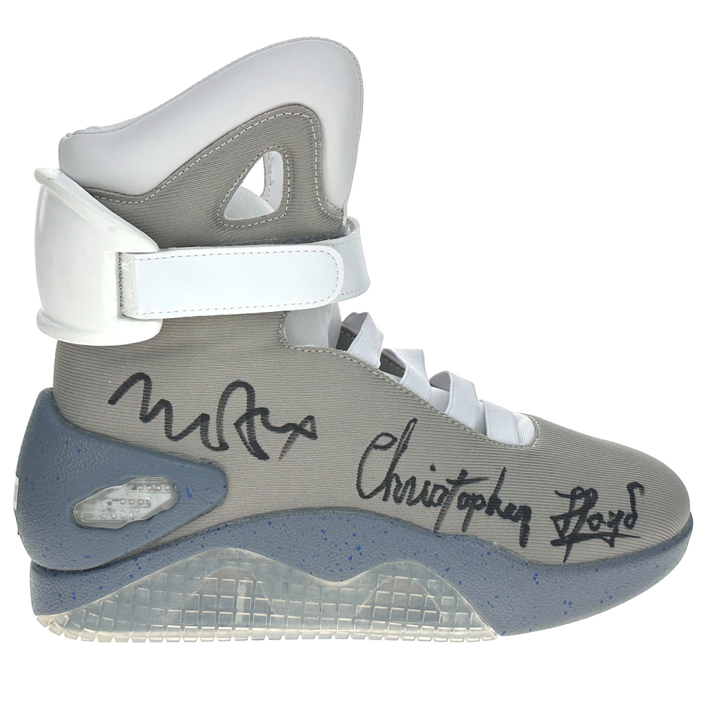 Michael J Fox / Christopher Lloyd Signed Shoe Back To The Future JSA IGM Doc Marty