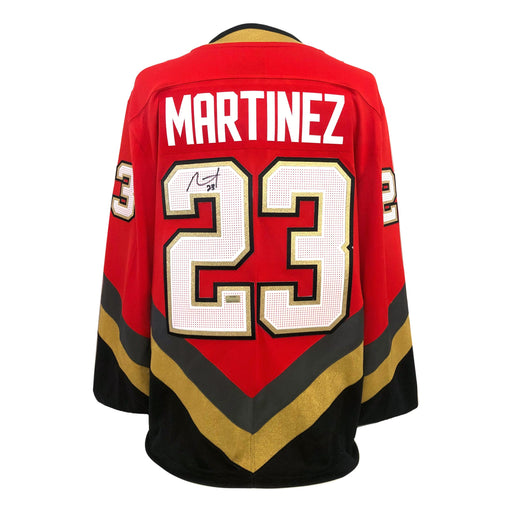 Alec Martinez Signed Vegas Golden Knights Red Retro Reverse Jersey COA IGM Tahoe