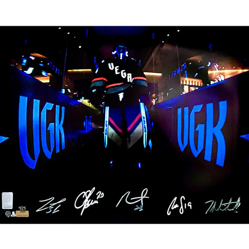 Vegas Golden Knights Retro Glow in the Dark Signed 16x20 Photo #D/25 IGM COA