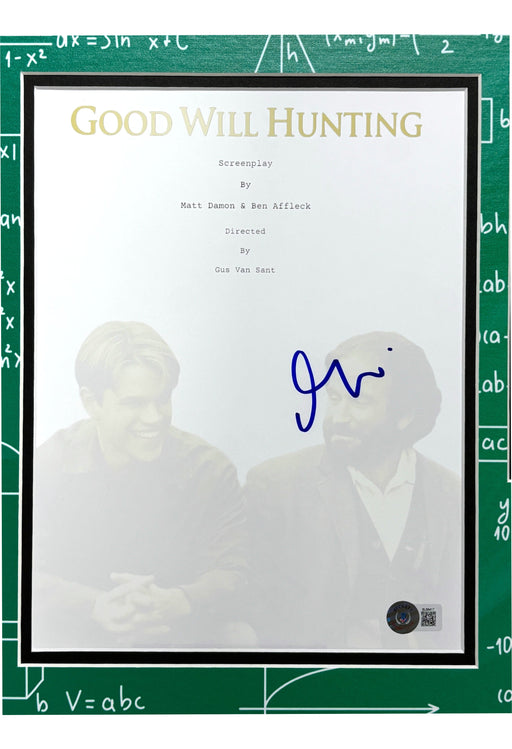 Matt Damon Autographed Good Will Hunting Script Framed Collage BAS COA Photo Signed