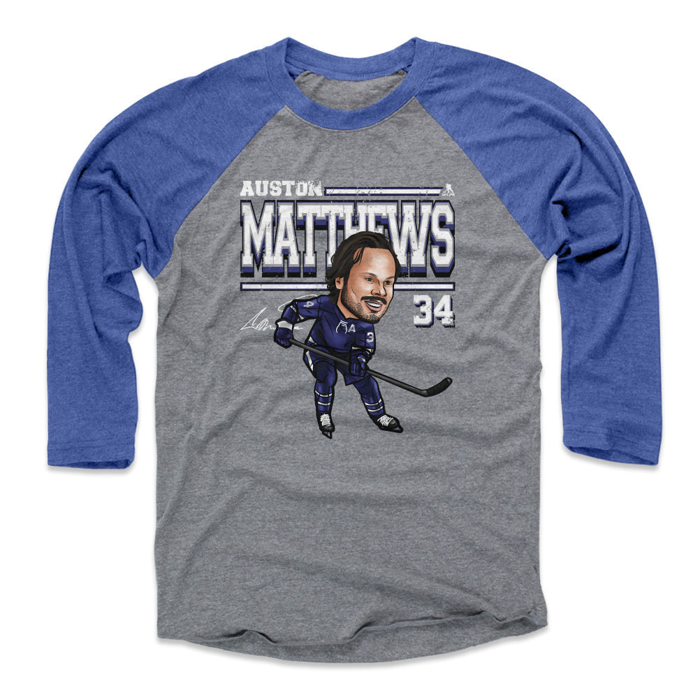 Auston Matthews Toronto Cartoon WHT