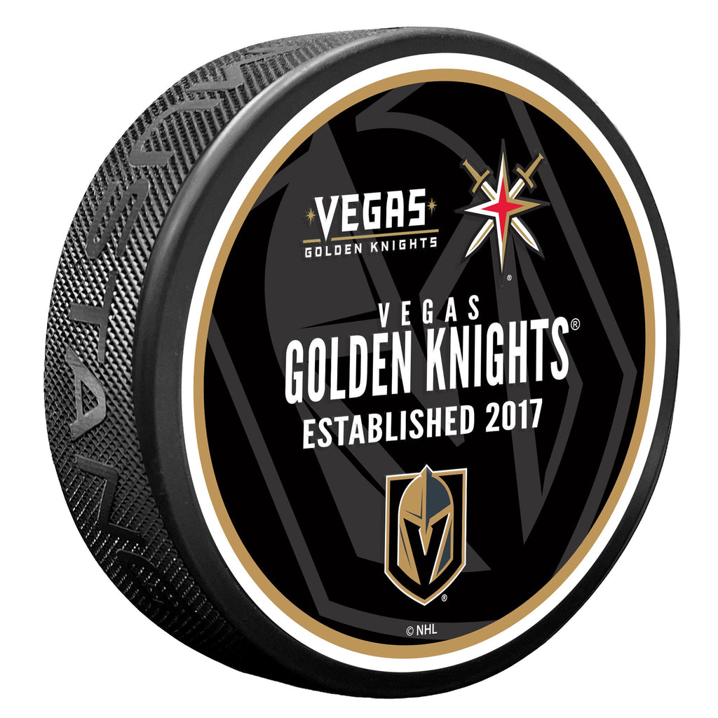 Product image: Vegas Golden Knights Puck memorabilia, autographed with COA from Inscriptagraphs.