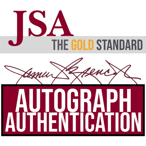 The logo of James Spence Authentication, the gold standard in autograph location.
