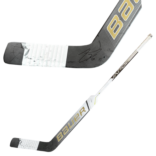 Logan Thompson Game Used Signed Hockey Stick Vegas Golden Knights vs. Ducks 11/5/23 Autograph