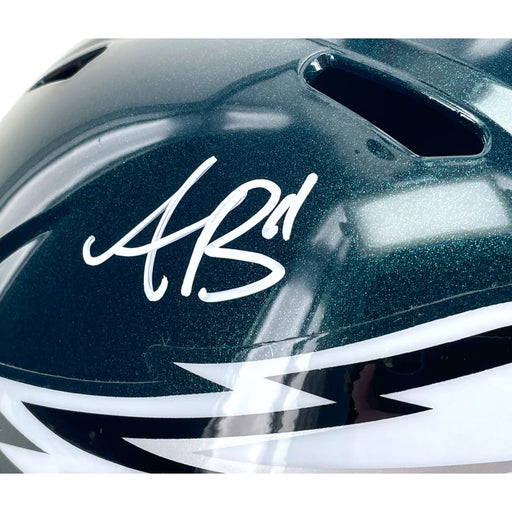 A.J. Brown Autographed Philadelphia Eagles F/S Speed Helmet BAS COA Signed AJ