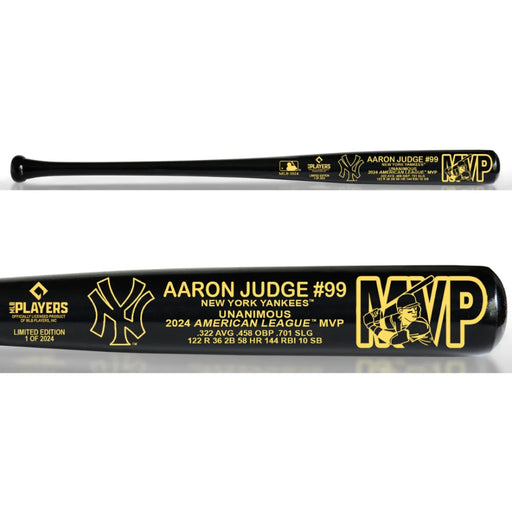 Aaron Judge 2024 AL MVP New York Yankees Black Maple Baseball Bat #D/2024