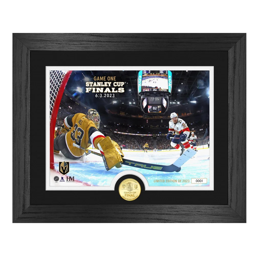 Adin Hill Vegas Golden Knights 2023 Stanley Cup Save Coin Framed Collage D Inscriptagraphs 