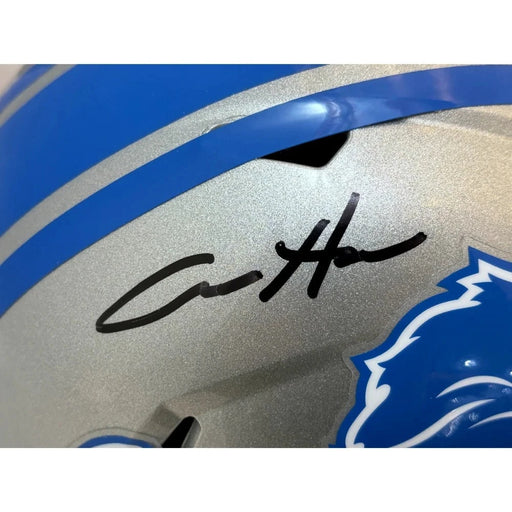 Aidan Hutchinson Autographed Detroit Lions Full Size Speed Helmet BAS Signed