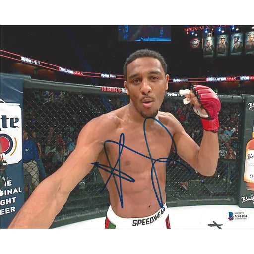 AJ McKee Hand Signed 8 x 10 Photo JSA COA MMA Fighter Bellator