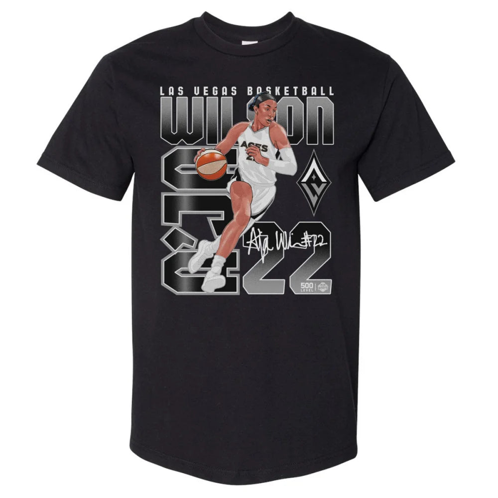 A’Ja Wilson Las Vegas Aces Player Number WHT