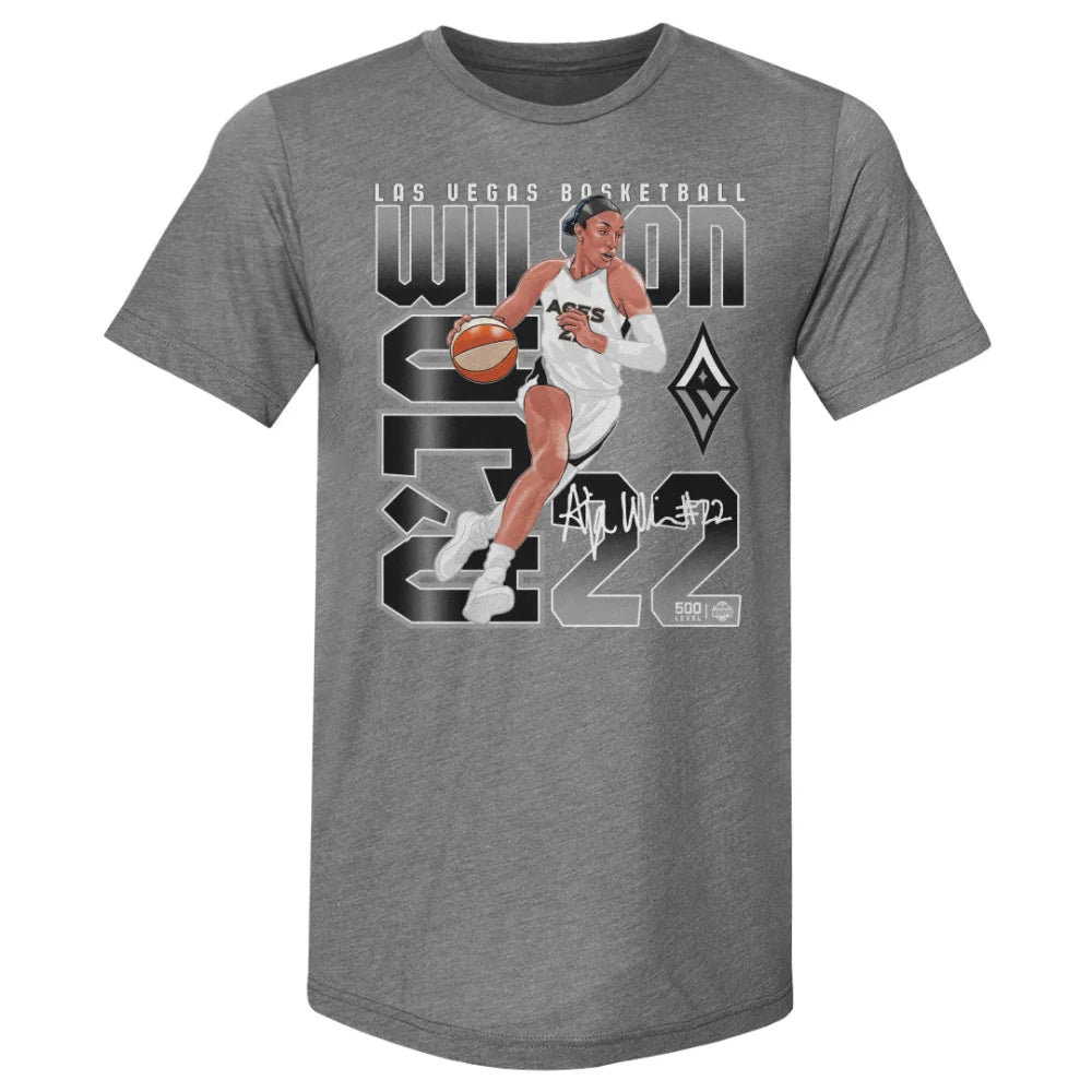 A’Ja Wilson Las Vegas Aces Player Number WHT
