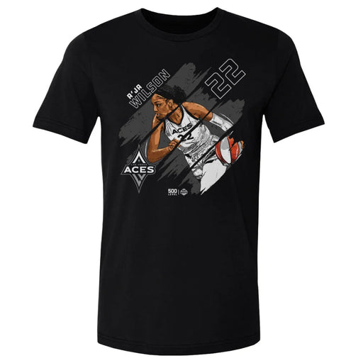 A’ja Wilson Las Vegas Aces Stripes WHT