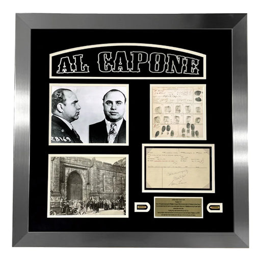 Al Capone Original 1929 Philadelphia Prison Sentence Document Framed Mafia Mob