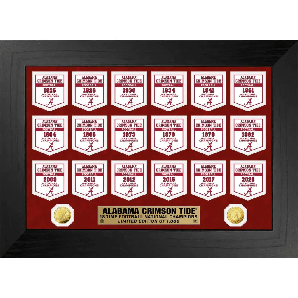 Alabama Crimson Tide LE National Champions Commemorative Framed Photo With Bronze Coin - Foto 6
