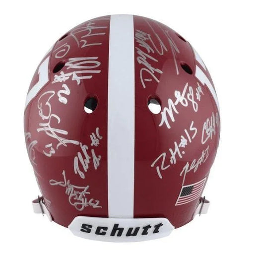 Alabama Crimson Tide Signed Dynasty Legends Helmet 21 Sigs COA Henry Ingram