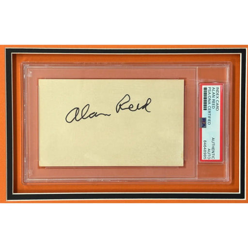 Alan Reed Fred Flintstones Signed Cut PSA/DNA Framed COA Autographed