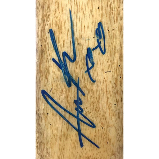 Alana Blanchard Hand Signed Wooden Mini Surf Board W/Stand JSA COA Autographed