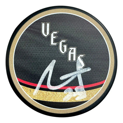 Alec Martinez Vegas Golden Knights Retro Glow in the Dark Autograph Puck COA IGM