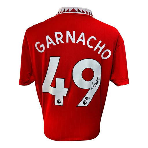 Alejandro Garnacho Autographed Manchester United Soccer Jersey BAS COA Signed