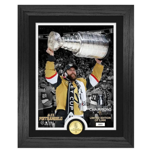Alex Pietrangelo 2023 Stanley Cup Trophy Vegas Golden Knights Framed Photo Bronze Coin Collage