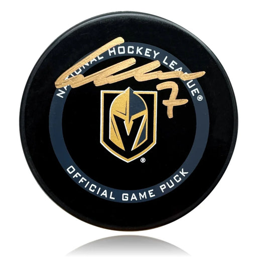 Alex Pietrangelo Autographed Vegas Golden Knights Official Puck COA JSA Signed VGK